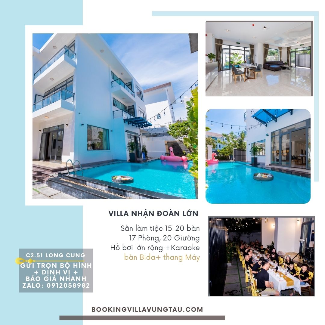 Villa cho 30 người vũng tàu