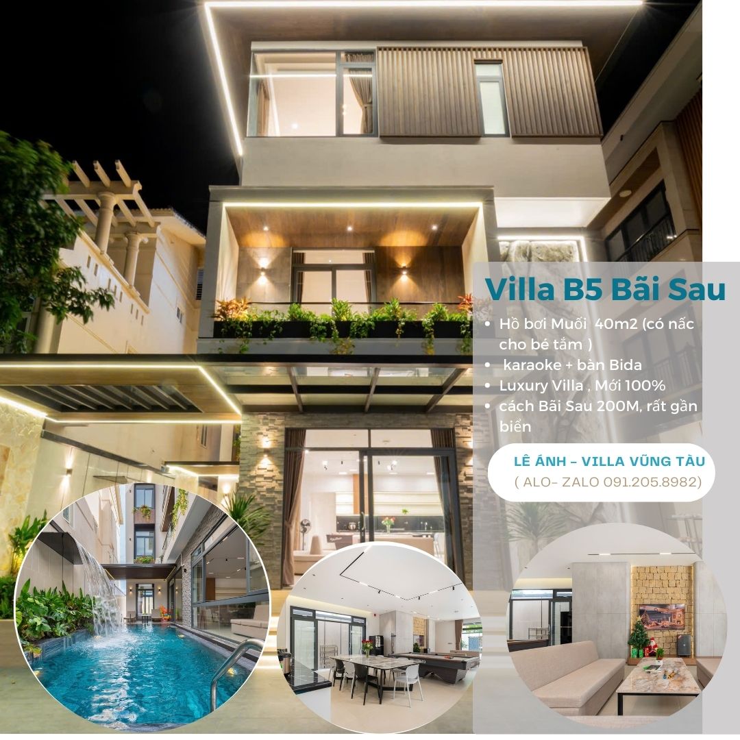 Villa B5 Đặng Thuỳ Trâm Vũng Tàu