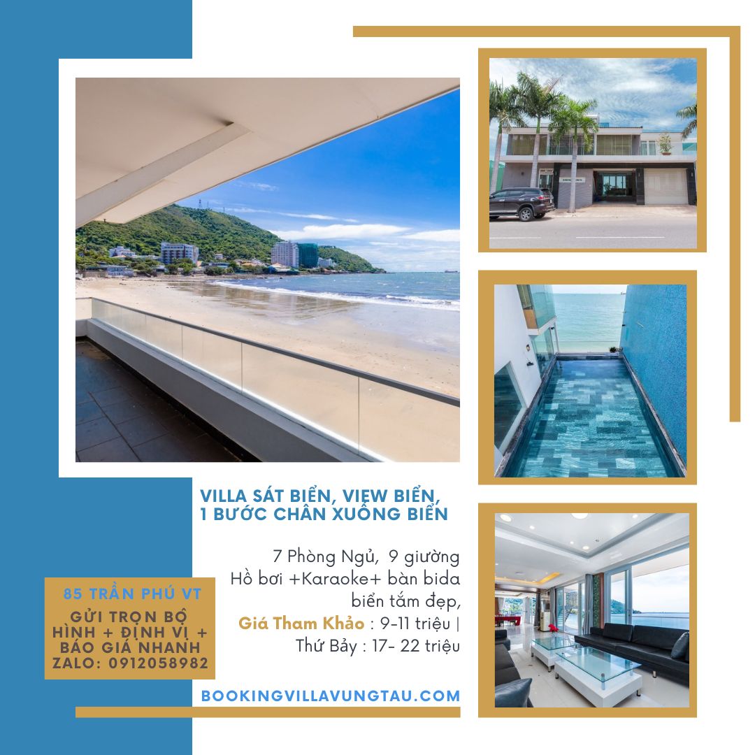 villa vũng tàu sát biển