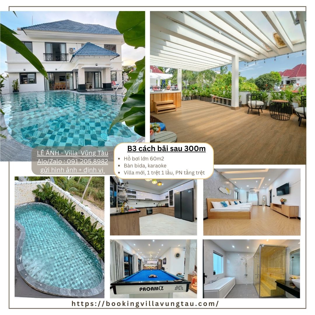 villa vũng tàu cho 20 người 