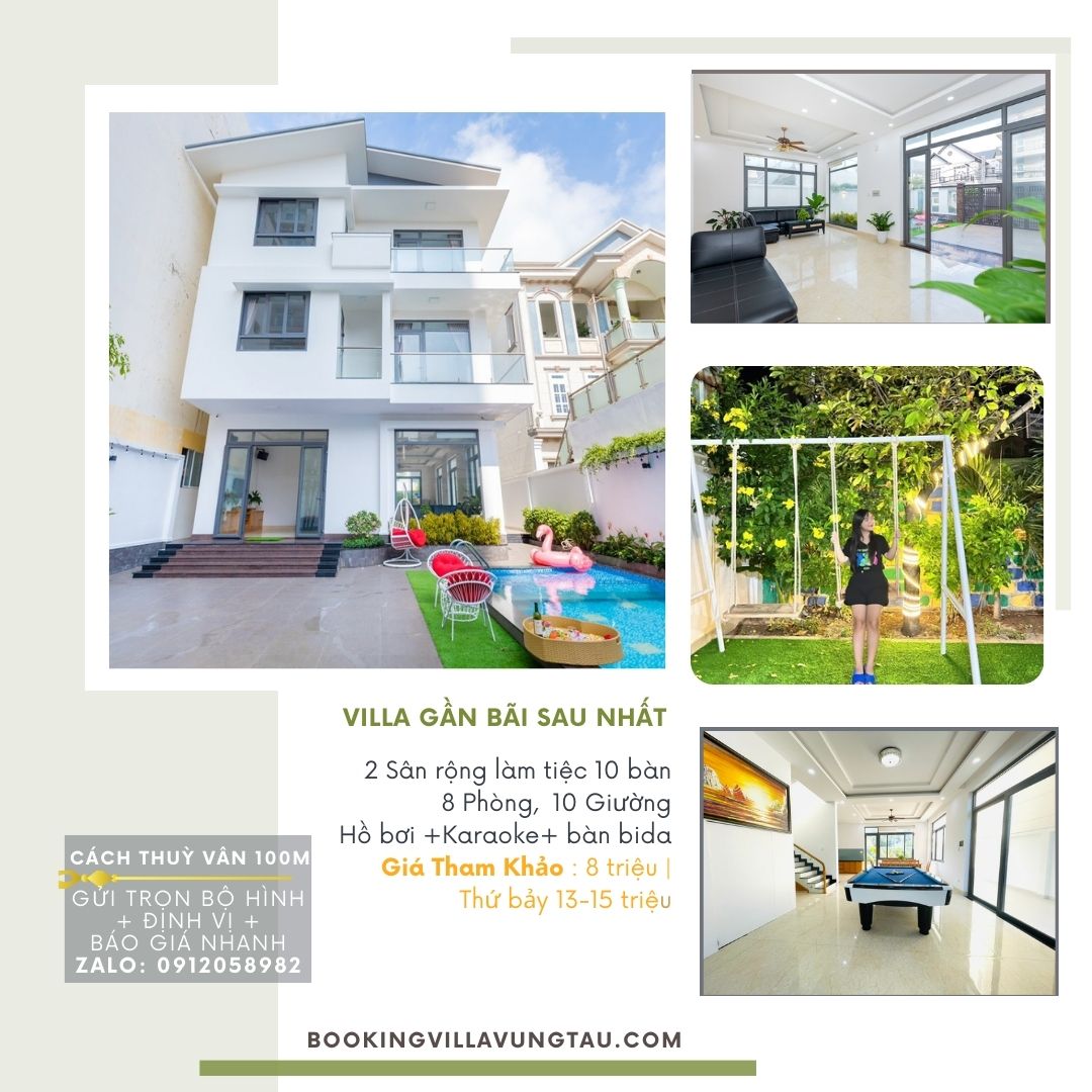 Villa gần bãi sau nhất vũng tàu