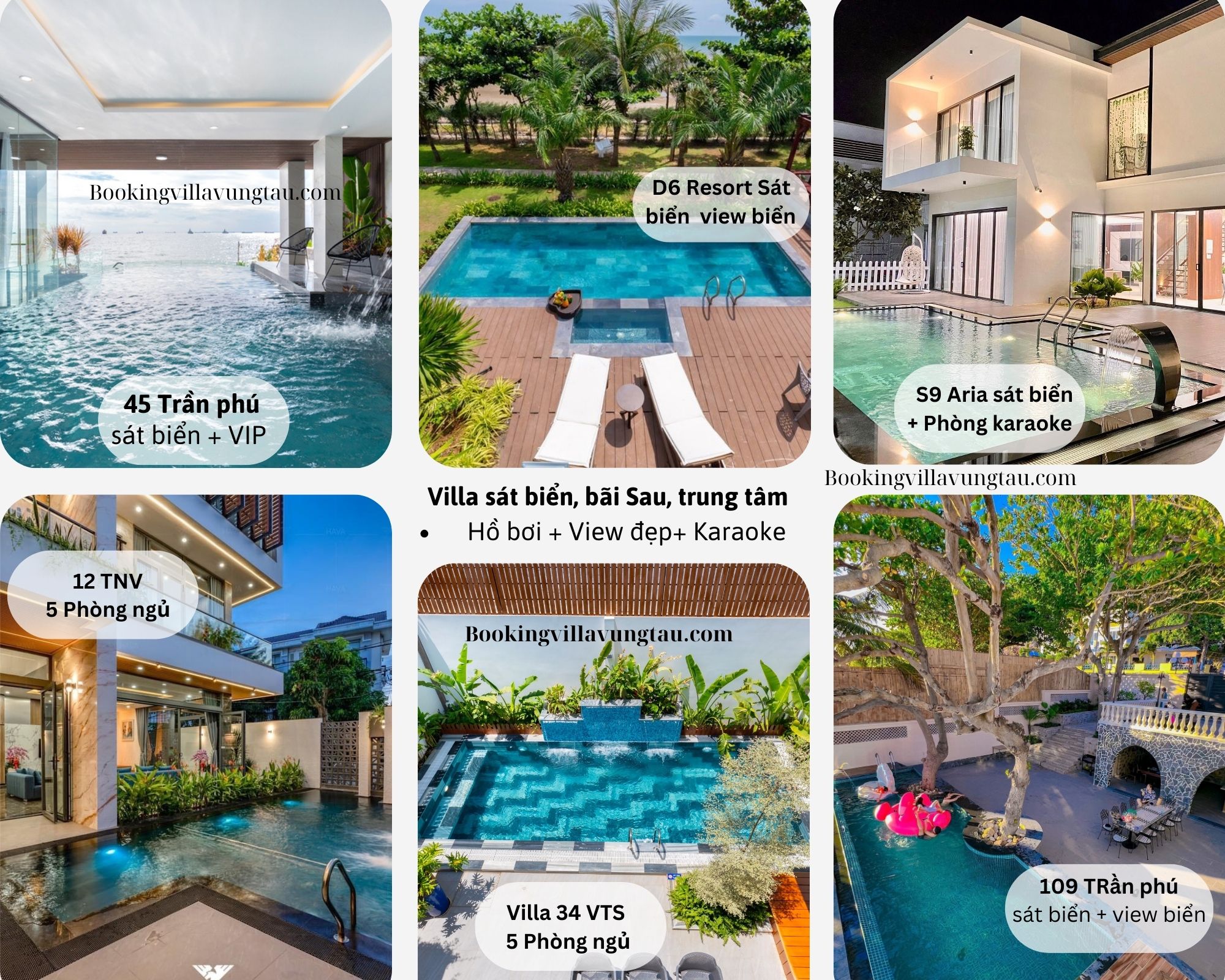 villa 5 phòng ngủ vũng tàu