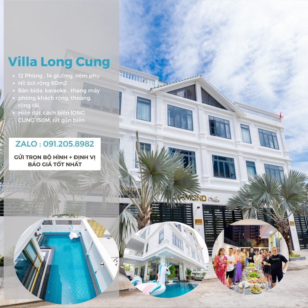 Villa 12 phòng ngủ vũng tàu