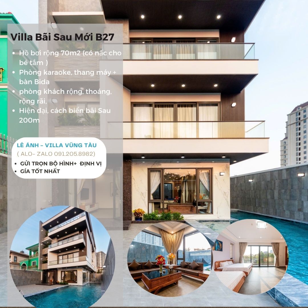 Villa Bãi Sau vũng tàu moi 2026